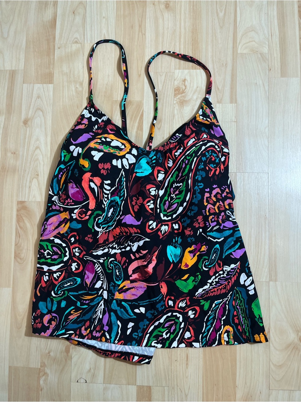 Anne Cole Womens Floral Swim Tank Top New With Tags Size XXL